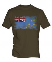 Tuvalu Distressed Flag Mens T-Shirt
