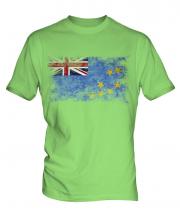 Tuvalu Distressed Flag Mens T-Shirt