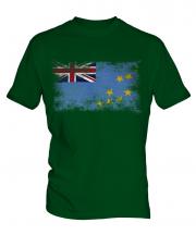 Tuvalu Distressed Flag Mens T-Shirt