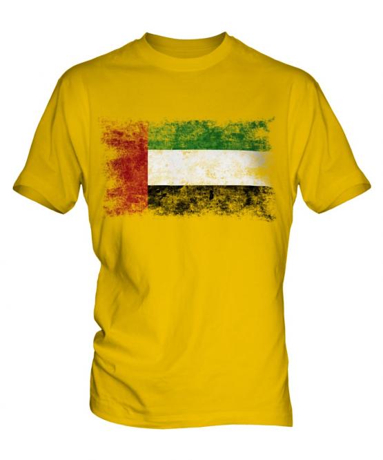 United Arab Emirates Distressed Flag Mens T-Shirt