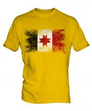 Udmurtia Distressed Flag Mens T-Shirt