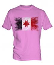 Udmurtia Distressed Flag Mens T-Shirt