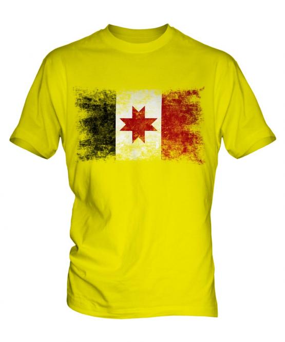 Udmurtia Distressed Flag Mens T-Shirt