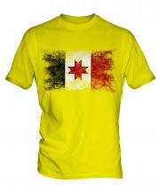 Udmurtia Distressed Flag Mens T-Shirt