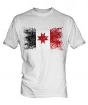 Udmurtia Distressed Flag Mens T-Shirt