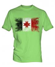Udmurtia Distressed Flag Mens T-Shirt