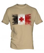 Udmurtia Distressed Flag Mens T-Shirt