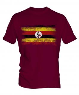 Uganda Distressed Flag Mens T-Shirt