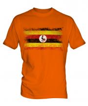 Uganda Distressed Flag Mens T-Shirt
