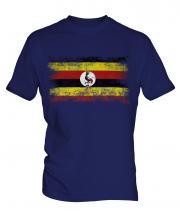 Uganda Distressed Flag Mens T-Shirt