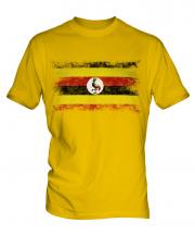Uganda Distressed Flag Mens T-Shirt