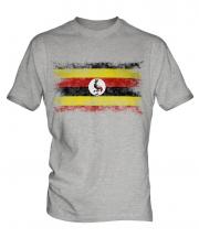 Uganda Distressed Flag Mens T-Shirt