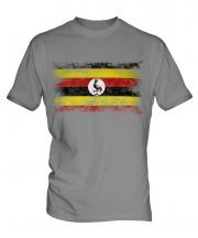 Uganda Distressed Flag Mens T-Shirt
