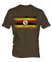 Uganda Distressed Flag Mens T-Shirt