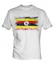 Uganda Distressed Flag Mens T-Shirt