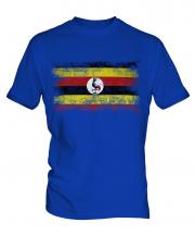 Uganda Distressed Flag Mens T-Shirt