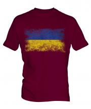 Ukraine Distressed Flag Mens T-Shirt