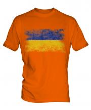 Ukraine Distressed Flag Mens T-Shirt