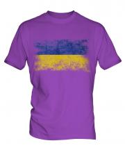 Ukraine Distressed Flag Mens T-Shirt