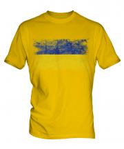 Ukraine Distressed Flag Mens T-Shirt