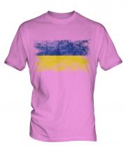 Ukraine Distressed Flag Mens T-Shirt