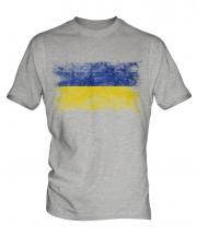 Ukraine Distressed Flag Mens T-Shirt