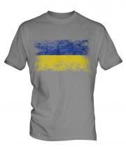 Ukraine Distressed Flag Mens T-Shirt