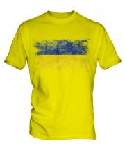 Ukraine Distressed Flag Mens T-Shirt