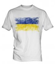 Ukraine Distressed Flag Mens T-Shirt