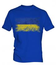 Ukraine Distressed Flag Mens T-Shirt