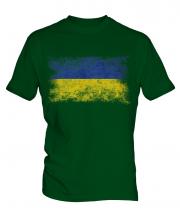 Ukraine Distressed Flag Mens T-Shirt