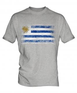 Uruguay Distressed Flag Mens T-Shirt