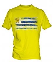 Uruguay Distressed Flag Mens T-Shirt