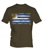Uruguay Distressed Flag Mens T-Shirt