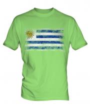 Uruguay Distressed Flag Mens T-Shirt