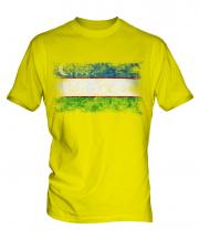 Uzbekistan Distressed Flag Mens T-Shirt