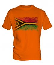 Vanuatu Distressed Flag Mens T-Shirt