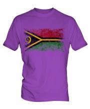 Vanuatu Distressed Flag Mens T-Shirt