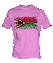 Vanuatu Distressed Flag Mens T-Shirt