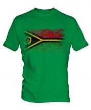 Vanuatu Distressed Flag Mens T-Shirt