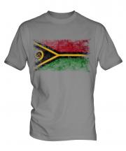 Vanuatu Distressed Flag Mens T-Shirt