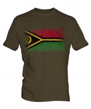 Vanuatu Distressed Flag Mens T-Shirt