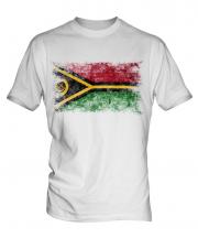 Vanuatu Distressed Flag Mens T-Shirt