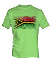 Vanuatu Distressed Flag Mens T-Shirt