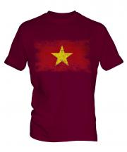 Vietnam Distressed Flag Mens T-Shirt