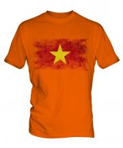 Vietnam Distressed Flag Mens T-Shirt