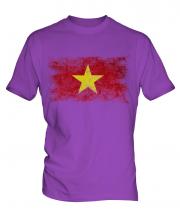 Vietnam Distressed Flag Mens T-Shirt