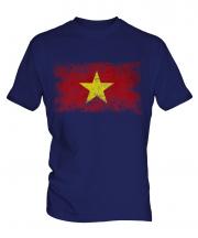 Vietnam Distressed Flag Mens T-Shirt