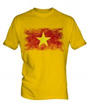 Vietnam Distressed Flag Mens T-Shirt