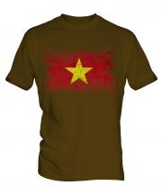 Vietnam Distressed Flag Mens T-Shirt